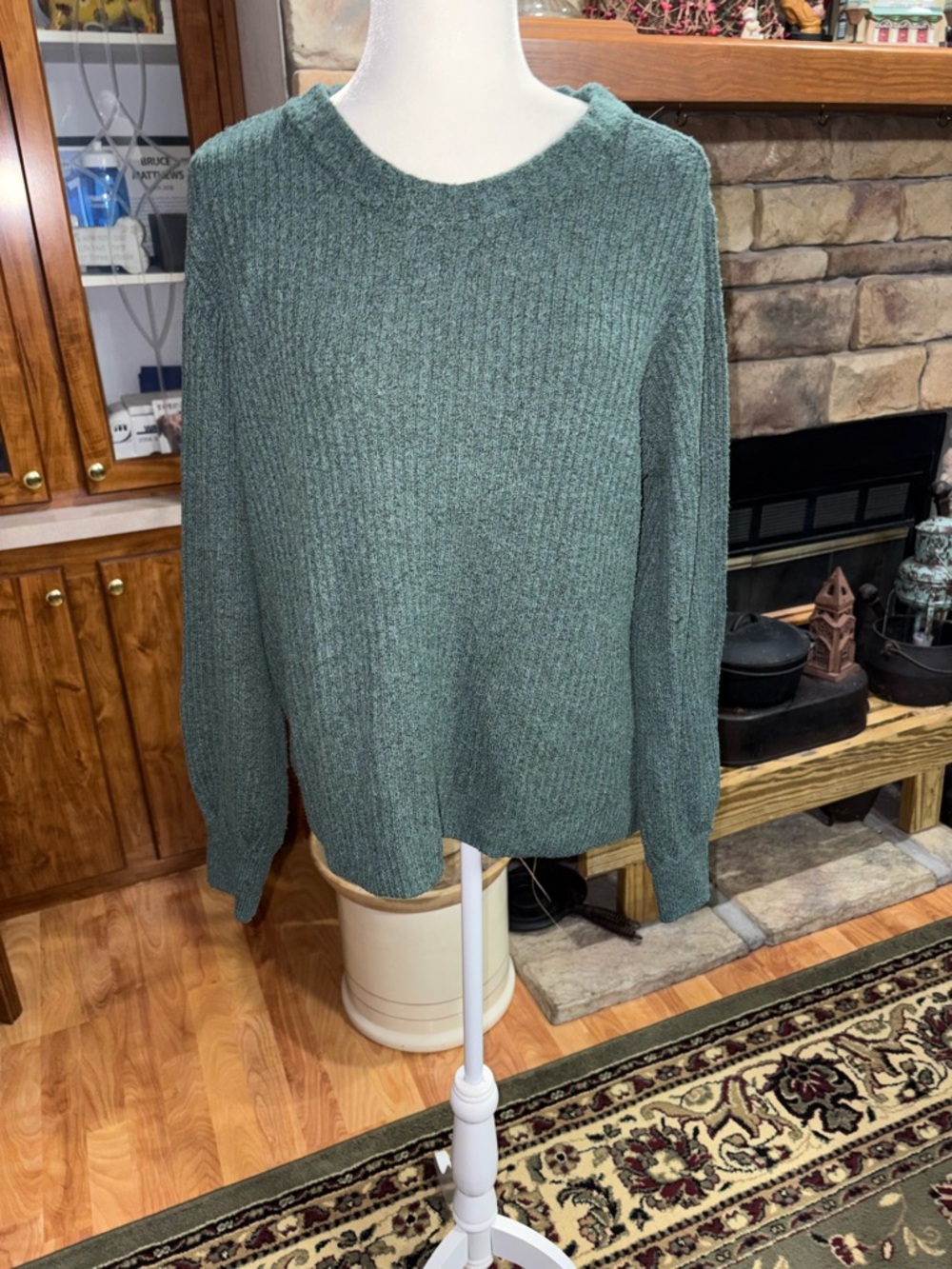 Market & Spruce size X-Large green classic knit sweater
